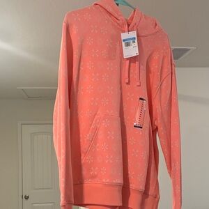 Nike Pink Hoodie with Snowflake Design